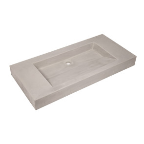 Wastafel beton in variabele diepte en breedte  (800 / 900 / 1000 mm) - RICK-01